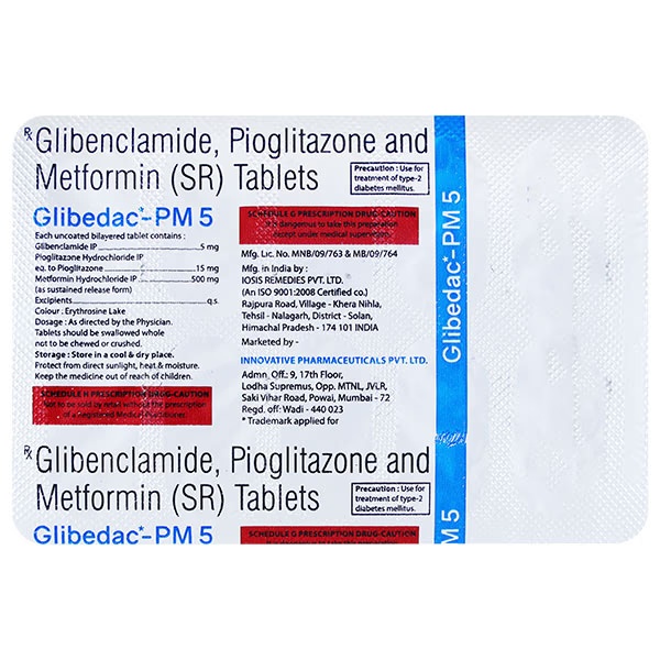 GLIBEDAC PM 5 Tablet 10's