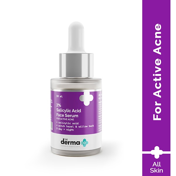 The Derma Co. 2 % Salicylic Acid Face Serum for Active Acne 30ml