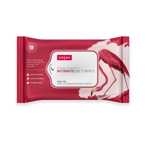 Sirona Intimate Wet 10 Wipes 1's