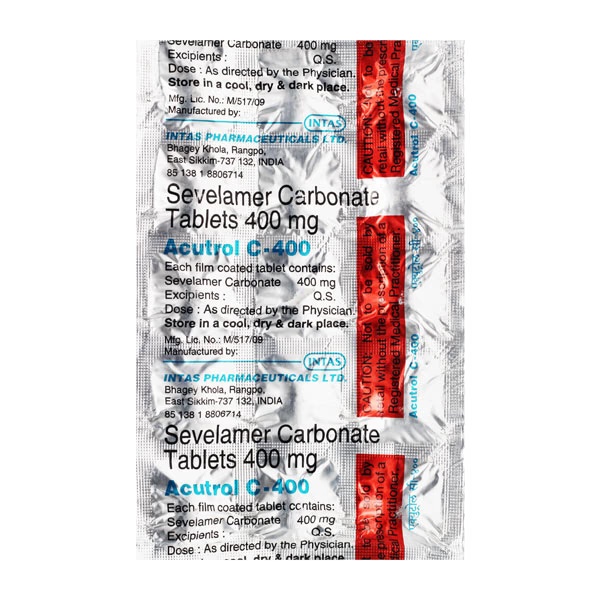 Acutrol C 400mg Tablet 15'S