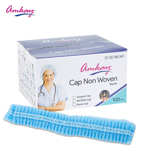 Amkay Cap Non Woven Bouffant Cap 100's 1 12588-amkay-cap-non-woven-bouffant-cap-100-s-1.jpg