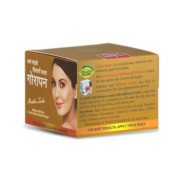 VI-John Women Saffron and Gold Extracts Fairness Cream 50gm