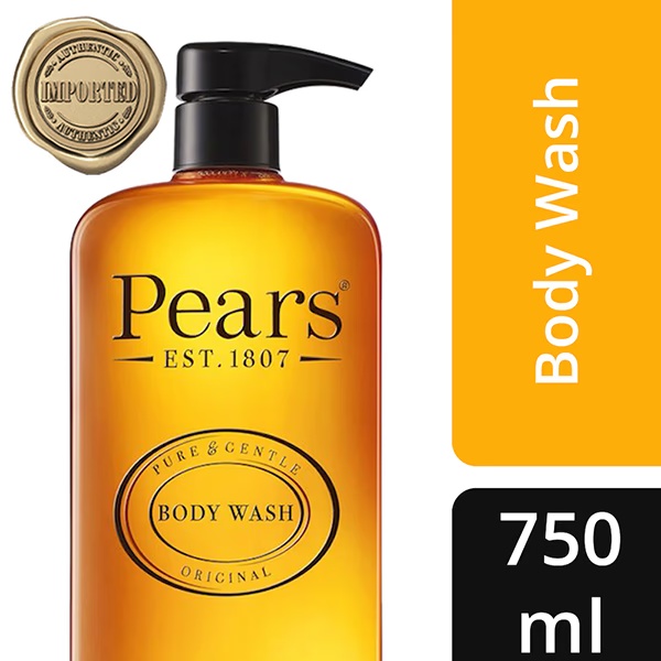 Pears Pure & Gentle Original Body wash 100% Soap Free 750 ml