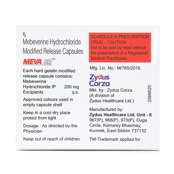 MEVA SR 200mg Capsule 15's