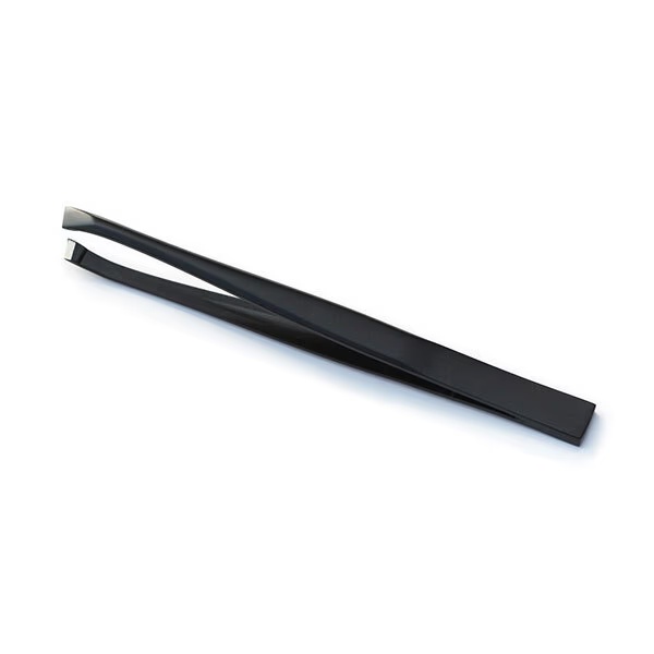 Basicare Tweezer Matt Black 8.5Cm 1's