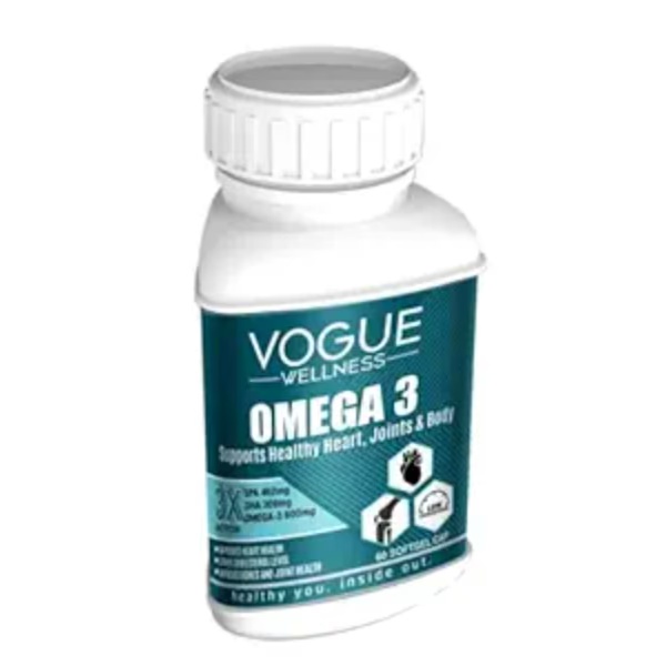 Vogue Wellness Omega 3 Forte Softgel Capsule 60's