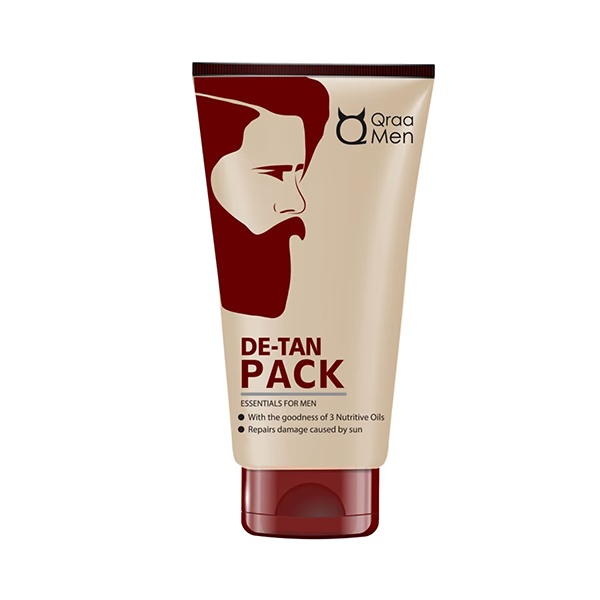 Qraamen De-Tan Face Pack For Men For Skin Lightening andBrightening 120 gm