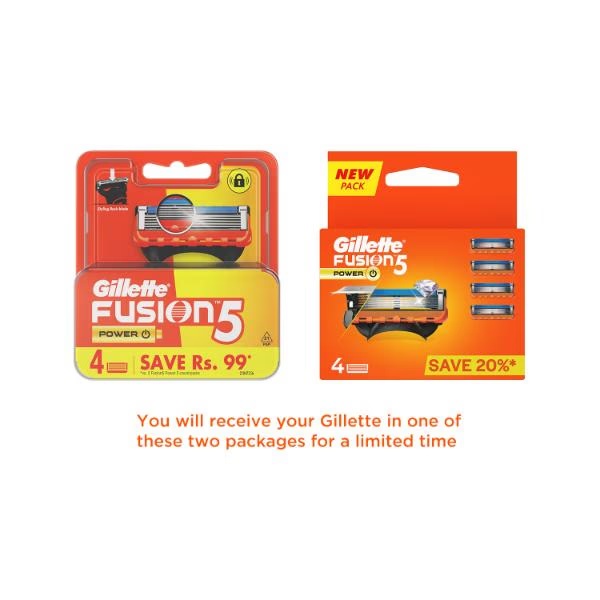 Gillette Fusion 5 Power Cartridges 4's