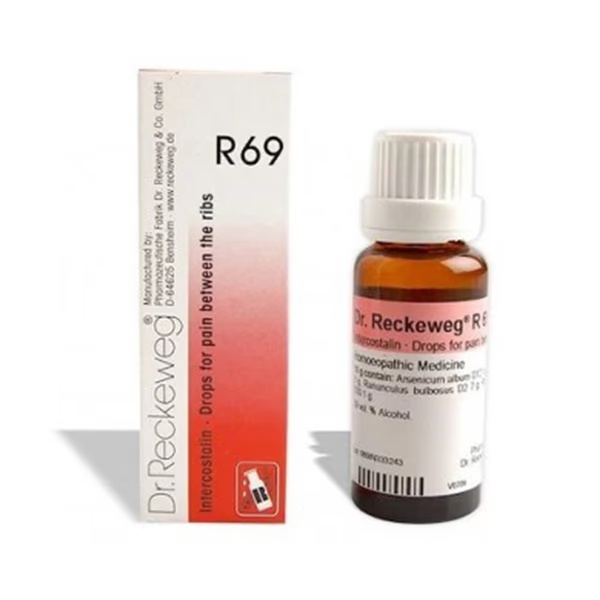 Dr. Reckeweg R69 Intercostalin Pain Between The Ribs Drops 22 ml