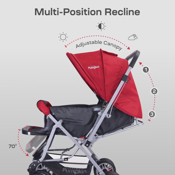 R for Rabbit Little Kiddie Kingdom Stroller Stroller - Red 1's