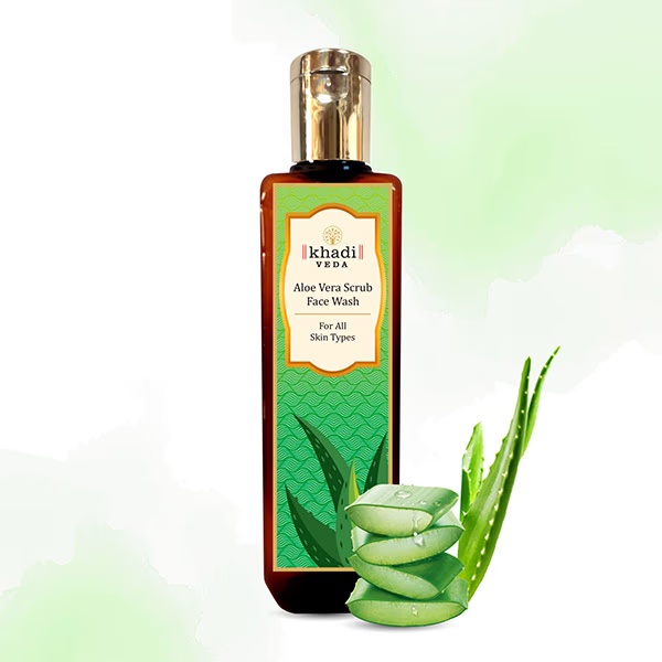 Khadi Veda Face Wash - Aloe Vera Scrub 200 ml