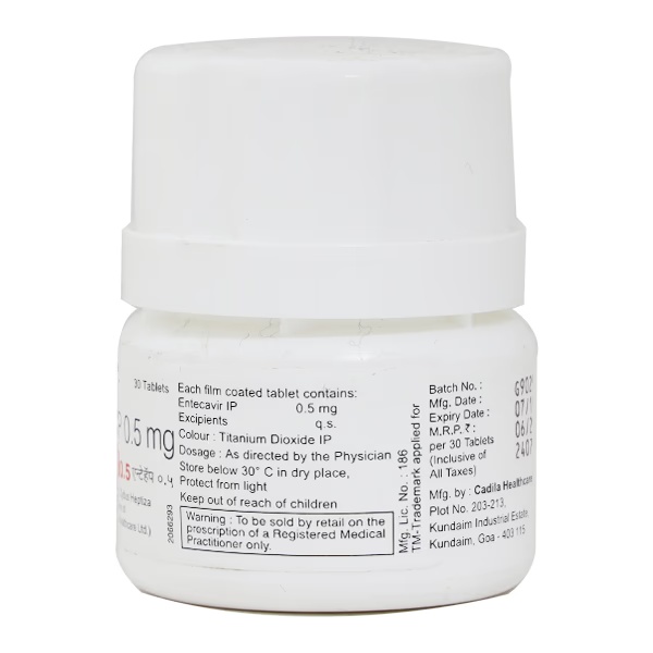 Entehep 0.5mg Tablet 30'S