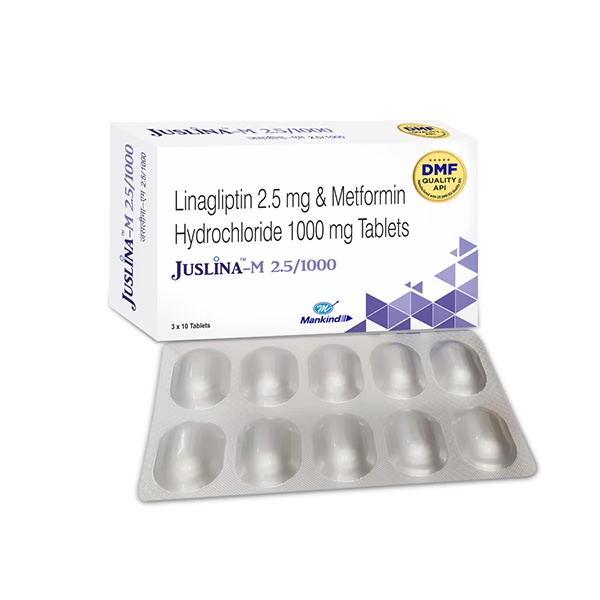 JUSLINA M 2.5/1000 Tablet 10's