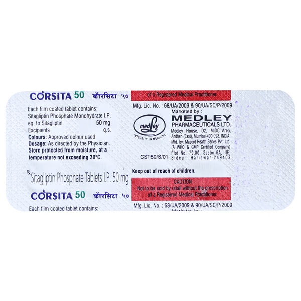 CORSITA 50 Tablet 10's