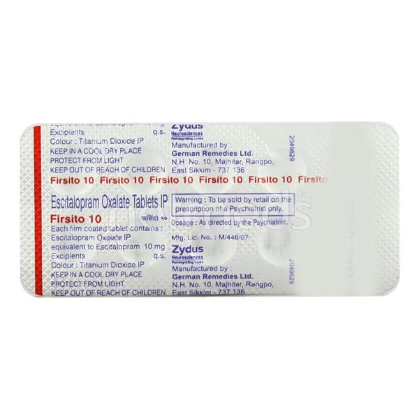 Firsito 10mg Tablet 10'S