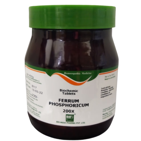 Bio-India's Biochemic Tablet - Ferrum Phosphoricum 200X 450 gm