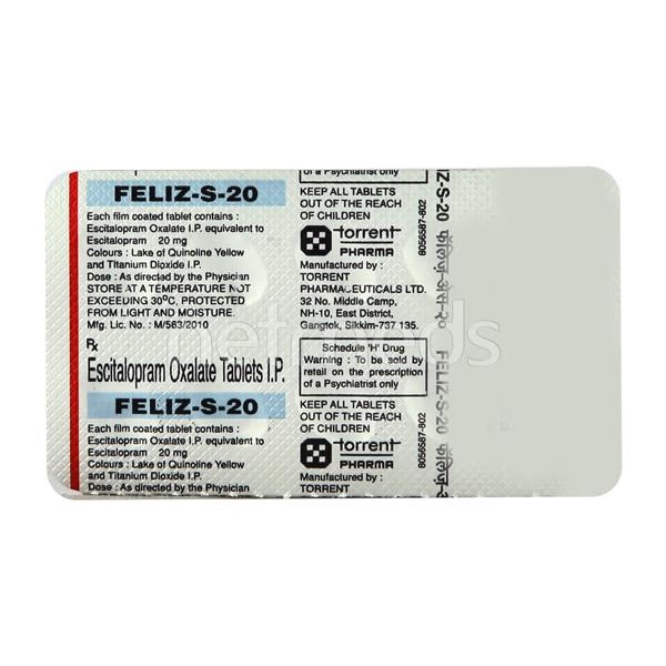 Feliz S 20mg Tablet 10'S