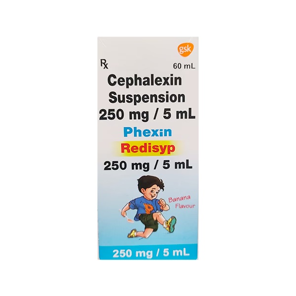 Phexin Redisyp Banana Flavour 250mg Suspension 60ml