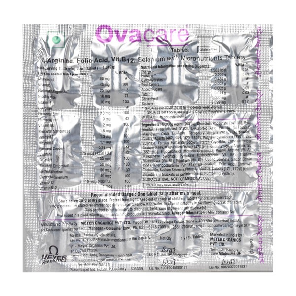 Ovacare Tablet 15'S