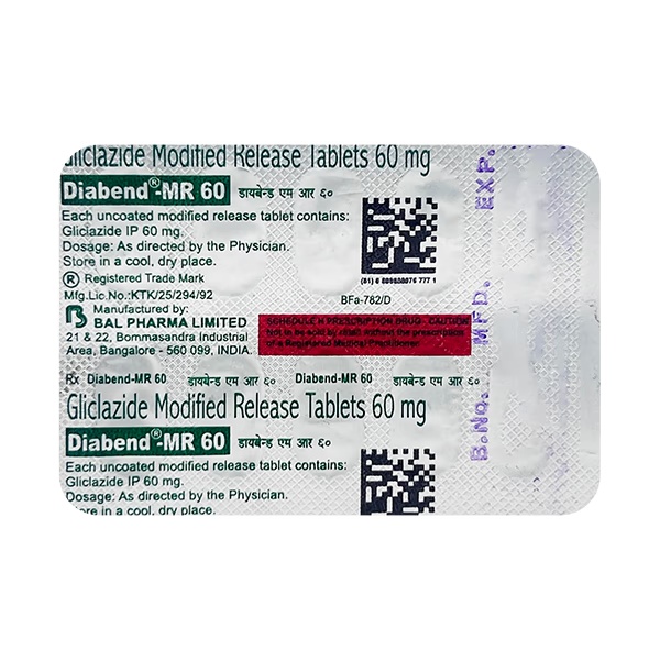 DIABEND MR 60 Tablet 15's