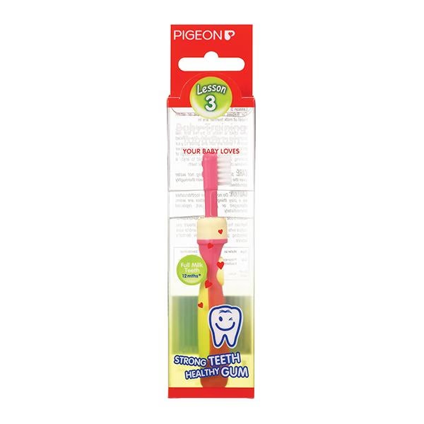 Pigeon Training Toothbrush L-3 - Pink