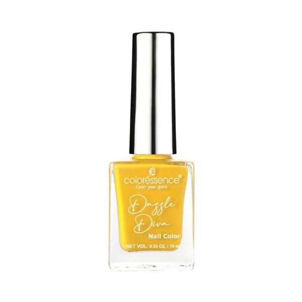 Coloressence Dazzle Diva Matte Finish Nail Paint -Yellow Citrine Color 10 ml