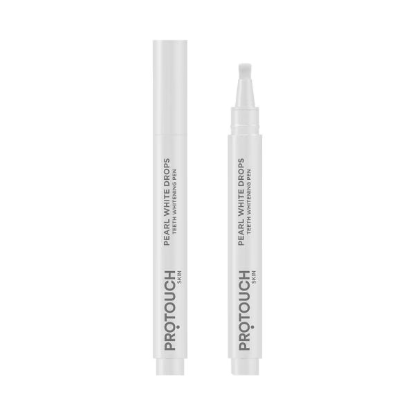 Protouch Pearl White Drops, Teeth Whitening Pen Gel, Whiter Teeth & Fresher Breath for a Brighter Smile on-the-go, Enamel Safe 2.8ml