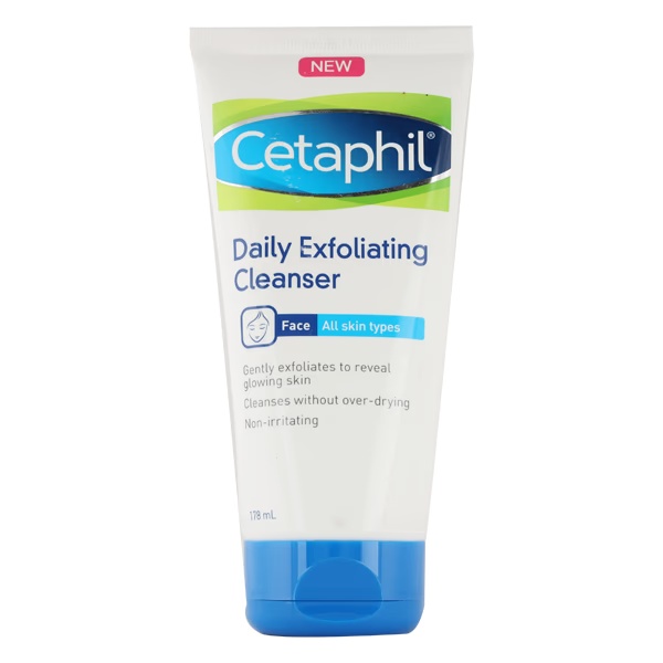 Cetaphil New Daily Exfoliating For All Skin Type Cleanser 178ml