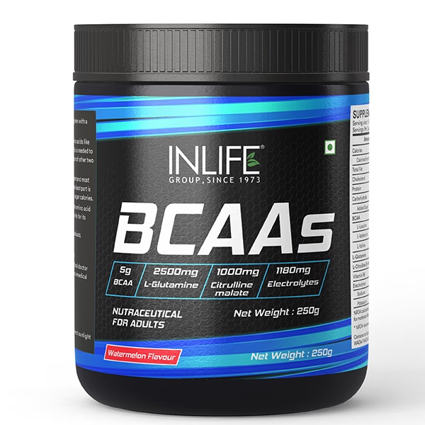 INLIFE BCAAS Powder - Watermelon Flavour 250 gm