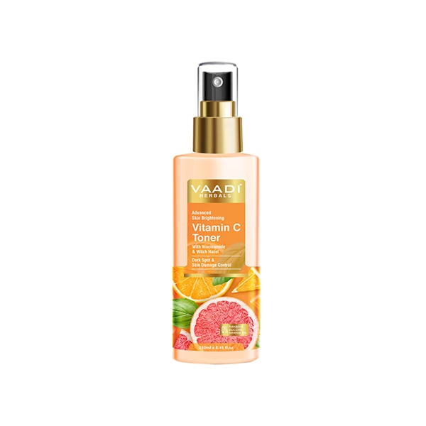 Vaadi Herbals Vitamin C Toner - Tighten Pores & Brightens Skin - Alcohol Free 250 ml