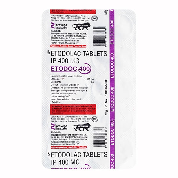 ETODOC 400 Tablet 10's