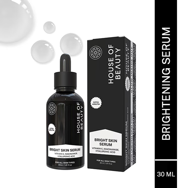 House of Beauty Bright Skin Serum For Everyday Use with Hyaluronic, Niacin, Arbutin &Vit- C 30ml
