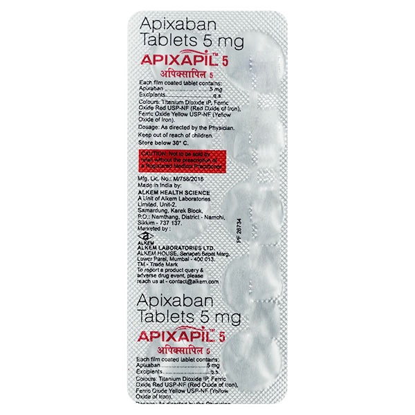 APIXAPIL 5 Tablet 10's 1 13637-apixapil-5-tablet-10-s-1.jpg