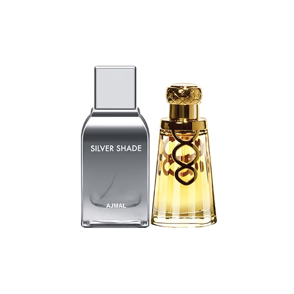 Ajmal Silver Shade EDP Citrus Woody Perfume And Khallab EDP Woody Oudh Perfume 150 ml