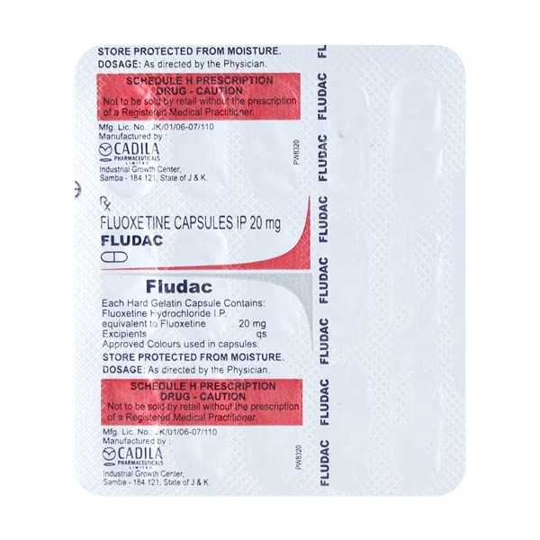 Fludac 20mg Capsule 15'S