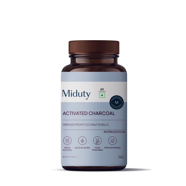 Miduty Activated Charcoal Capsule 60's
