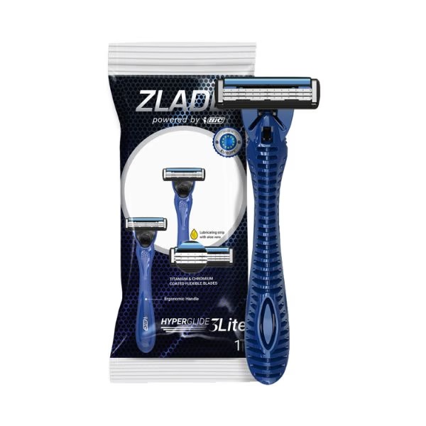 Zlade Hyperglide3 Lite Lubricating Strip with Aloe Vera Shaving Razor 1's