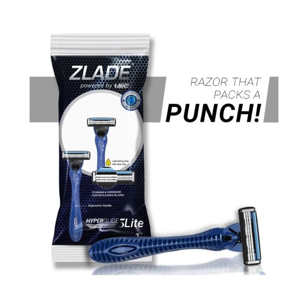 Zlade Hyperglide3 Lite Lubricating Strip with Aloe Vera Shaving Razor 1's