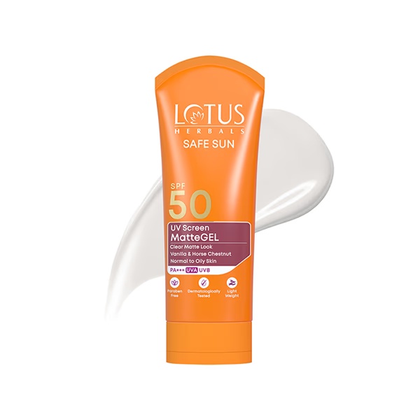 Lotus Herbals Safe Sun Uv Screen Mattegel Pa+++ Spf-50 50 Gm