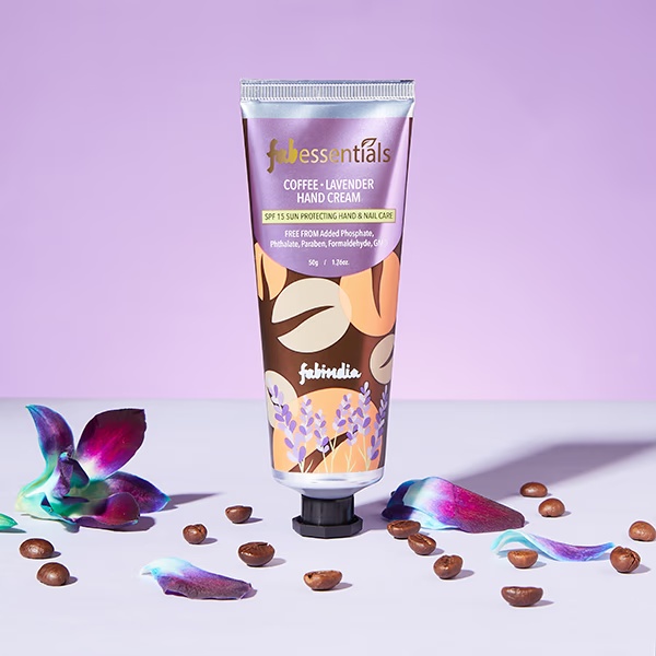 Fabessentials Coffee Lavender Hand Cream - SPF 15 With The Goodness Of Shea Butter 50 gm