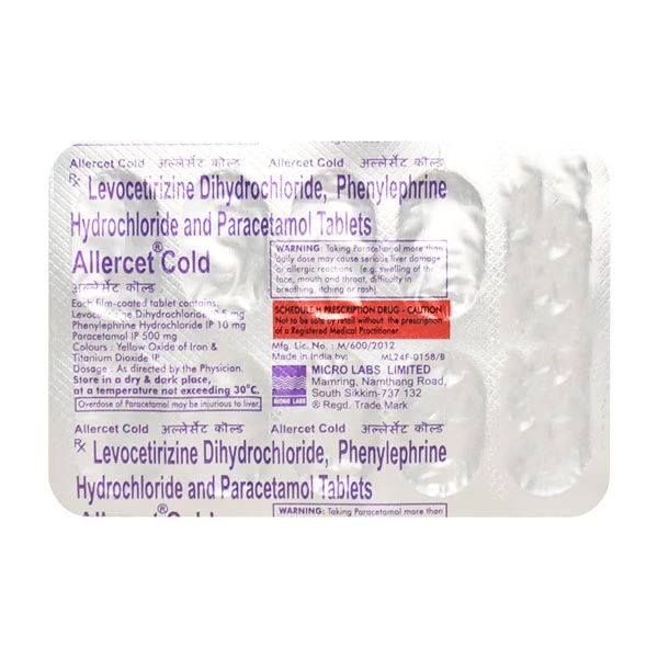 Allercet Cold Tablet 10'S