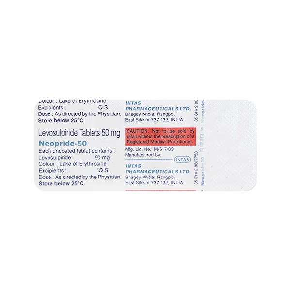 Neopride 50mg Tablet 10'S