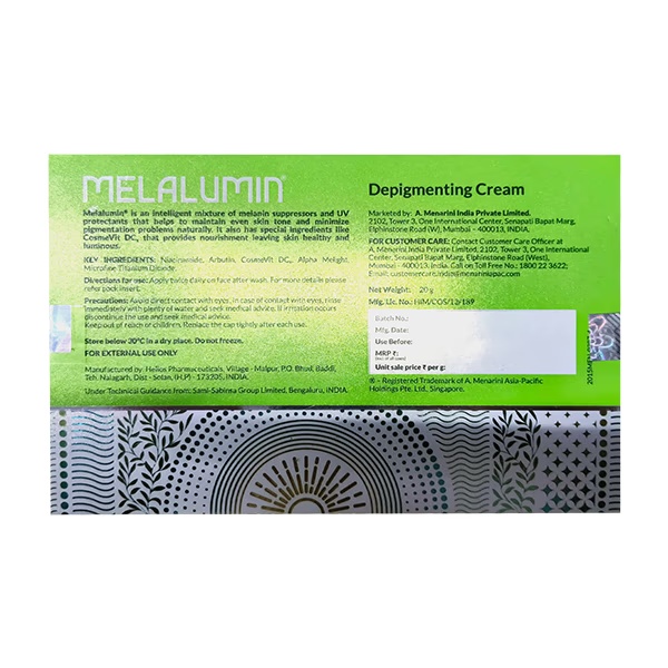 Melalumin Depigmenting Cream 20 gm