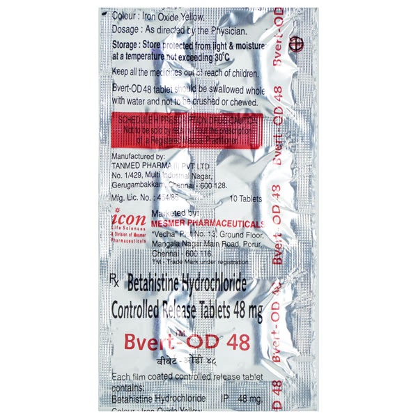 Bvert OD 48mg Tablet 10'S