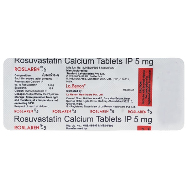 Roslaren 5mg Tablet 10'S 1 13985-roslaren-5mg-tablet-10-s-1.jpg