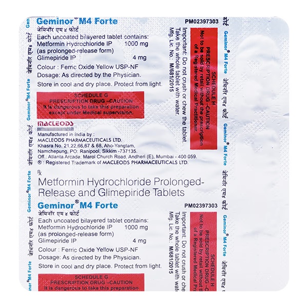 Geminor M4 Forte Tablet 15'S