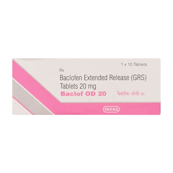 Baclof OD 20mg Tablet 10'S