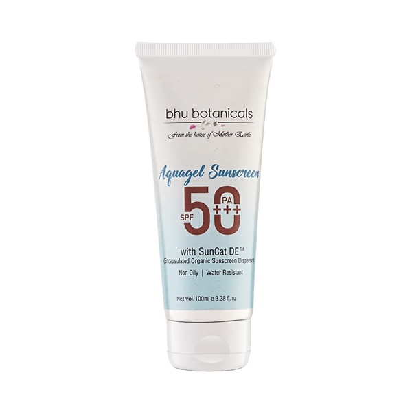 bhu botanicals Aquagel Sunscreen SPF50 PAPlus Broad Spectrum Protection UVAUVB 100 gm