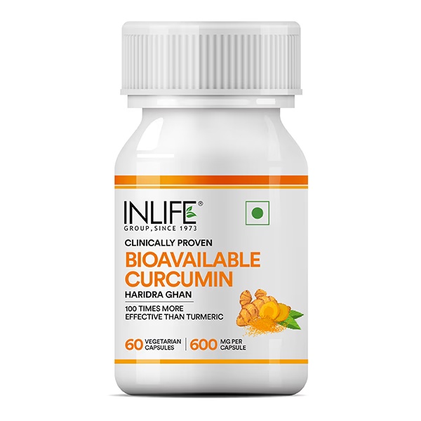 Inlife Bioavailable Curcumin 600 mg Vegetarian Capsules 60's
