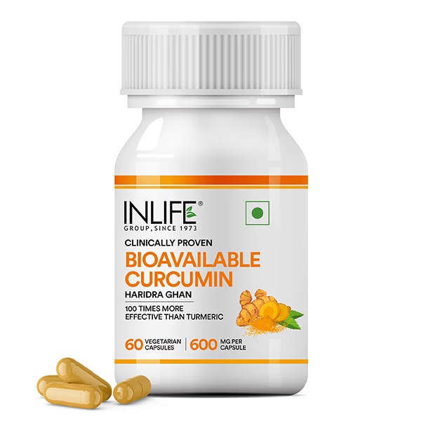 Inlife Bioavailable Curcumin 600 mg Vegetarian Capsules 60's